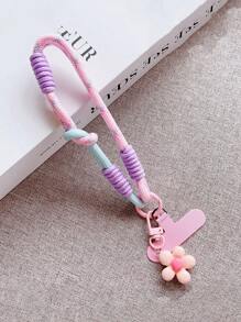 1pc Colorful Knotted Flower Fashion Anti-Lost Detachable Phone Lanyard