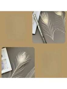 5 件逼真的人造孔雀羽毛，适用于 DIY 工艺品、优雅的家居装饰、派对和婚礼装饰、节日场合，手工细节，塑料材质，非常适合卧室、客厅或浴室装饰，孔雀装饰 - 白色 - 查看 5