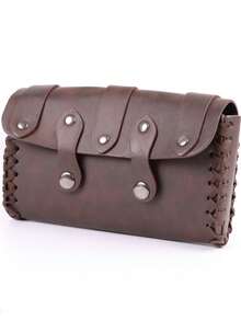 1pc Medieval Viking-Style Pouch, Perfect For LARP, Renaissance Fairs, And Halloween, Complements Renaissance Costumes - A - View 5