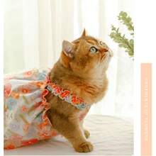 Local Delivery Hawaiian Dog Dress For Small Dog Girl Summer Dog Clothes Puppy Princess Dress Floral Pattern Tropical Pet Beach Outfit For Cat Dogs (Medium,Hawaii)… - Medium - View 5