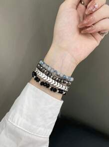 Perlen Armband Band für 38mm 40mm 41mm 42mm 44mm 45mm 46mm 49mm - Bohemischer Stil elastisches Stretch Band - handgefertigtes Kristall Perlenarmband - elegantes, bequemes Damen Uhrenarmband - perfekt für Business, Dates, Hochzeiten, Partys, Alltag - ideales Geschenk für sie - hochwertiges Ersatz Armband Zubehör
