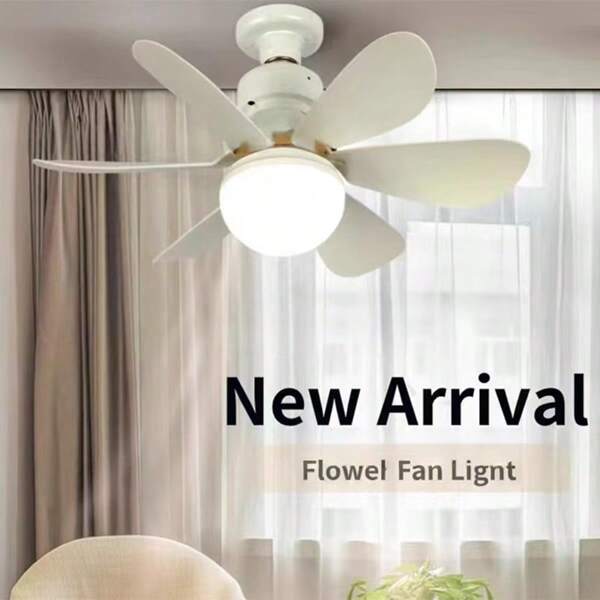 1 Stück Deckenventilator mit Licht und Fernbedienung E27 Gewinde LED Licht für Heimgebrauch, leise 30W/40W kleiner moderner Ventilator Licht, drei Farbtemperaturen einstellbar intelligenter Deckenventilator Licht, geeignet für Schlafzimmer, Wohnzimmer, Esszimmer, Küchen, Ventilatorleuchten
