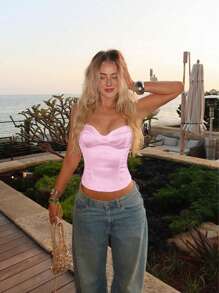 Camiseta de mujer elegante y sexy con cintura ceñida y diseño vintage de palacio