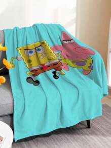 SPONGEBOB SpongeBob Schwammkopf Cartoon Digital Klimaanlagen Steppdecke ist bequem und weich als Badetuch