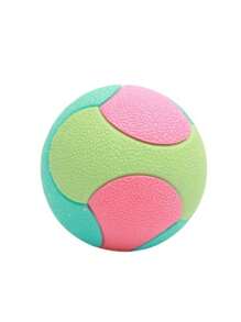 1 pezzo Giocattolo con superficie gommata e texture, elastico e durevole, adatto per il gioco o l'interazione con gli animali domestici, multicolore (rosa, verde, blu), visivamente vivace e accattivante, alta riconoscibilità, può essere utilizzato come giocattolo antistress (schiacciare e rilasciare la pressione) o giocattolo per animali domestici (masticare, lanciare), palla colorata versatile.