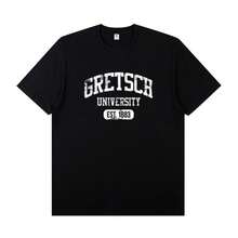 Fashion-Gretsch Electric Guitar Instrument Peripheral T-Shirt Short Sleeve Cotton Rock Band Lead Singer Practice Costume Casual T-Shirt - 黑色 - 查看 1