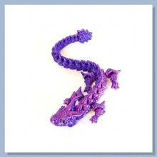 1个3D打印可动关节龙形减压玩具，酷炫关节龙形礼物，可爱3D打印动物龙形减压玩具，3D打印龙形装饰品 - 彩色 - 查看 23