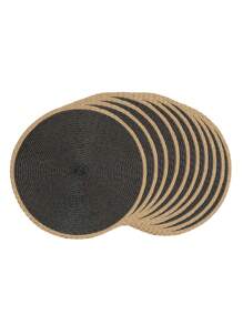 14 Inch Round Woven Placemat, 2/6 Pcs Washable Heatproof Placemats For Dining Table, Non-Slip For Indoor/Outdoor Use, Suitable For Dinner, Events, Family Gatherings, Thanksgiving, Christmas, Easter