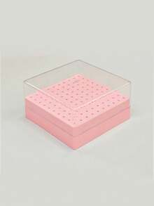 1pc New 100-Slot Beauty Nail Drill Bit Storage Box, Nail Drill Bit Display Stand & Organizer - Multicolor - View 8