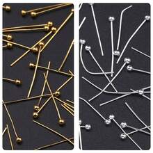 300 件/900 件不锈钢圆球头眼针，适用于 DIY 手链和项链配件