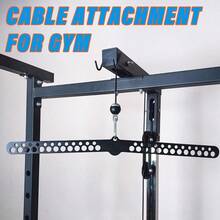 KORIKAHM MultiGrip LAT Pull Down Bar For Home Gym Fitness Spreader Plate LAT Pulldown Attachments For Pulley System Cable Machine Double To Single Cable Attachment Exercise Handle - MultiHoleBar3 - View 3