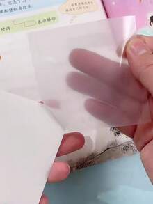 200张75毫米*75毫米透明便利贴，记事本，学生便签，书签，适合学生，教师，办公室，方便书写，学校用品，办公用品，学校用品，返校