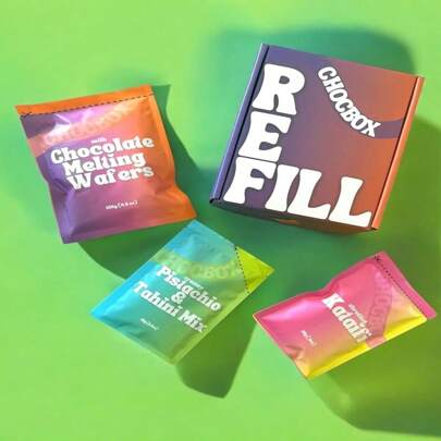 Chocbox Viral Dubai Dark Chocolate Bar REFILL KIT - Choc Wafers, Shredded Kataifi, Pistachio Cream - DIY Gift Box Dubai Kit - Great Gift For Choco Lovers (2 Pack, Milk Chocolate)