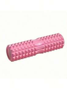 Pink Foam Yoga Massage Roller, Used For Muscle Relaxation And Flexibility - Texture Surface Deep Tissue Massage, Very Suitable For Yoga, Pilates And Fitness Exercise, Yoga Accessories | Texture Roller | Lightweight Roller, Yoga Accessories