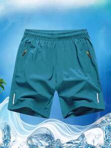 3pcs Boys & Youth Casual Loose Fit Athletic Outdoor Workout Shorts, Lightweight For Spring & Summer Back To School Season - Black - View 5