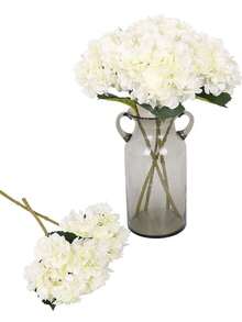 1/3 件人造花康乃馨花束绣球菊花情人节礼物生日派对装饰婚礼花篮新娘手捧花家居装饰餐厅卧室窗台花瓶装饰新年装饰户外花园开学季