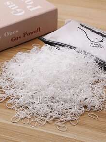 50 piezas - 1000 piezas Bandas elásticas para el cabello de mujer minimalistas y de alta calidad, accesorios de cabello versátiles y elegantes adecuados para peinados diarios, coletas, combinar con atuendos, bandas para el cabello, sujetadores de coleta, ligas de goma para el cabello