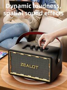 ZEALOT MT01M 60W Karaoke Wireless Speaker, Bluetooth Speaker, 24000mAh Long Battery, Up To 8 Hours Of Playback Time, Supports Mobile Phones/Tablets/TVs. Compatible With SD Card/USB/AUX, Serial Pairing Function, Suitable For/Car/Outdoor/Camping/Party - one-size - View 10