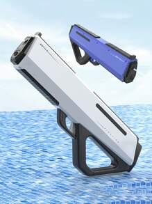 Pistola de agua automática de ciencia ficción con succión de agua de un solo botón, pistola de agua de largo alcance ultra, juguete de pistola de agua para diversión de verano, juguete de pistola de batalla de agua de alta capacidad, gran regalo para Navidad, Halloween, Acción de Gracias, cumpleaños (Cada producto se prueba para verificar su funcionamiento antes del envío, cualquier marca de agua residual dentro del producto es del proceso de prueba y es normal, sin afectar el uso)