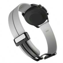 Correa de reloj de silicona de 14 mm, 18 mm, 20 mm, 22 mm, 24 mm compatible con Samsung Galaxy Watch 7 6 5 4 Series, correa magnética compatible con Huawei Watch GT5 5Pro GT4 3Pro 46mm