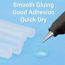 1/6/12/24热熔胶条套装，适用于DIY工艺品、一般家居维护和节日工艺品。热熔胶棒具有良好的粘合功能，可用于粘合木材、金属、玻璃、花卉、泡沫、织物、皮革、陶瓷、装饰品、手工艺品、电子产品、纸制品、包装、照片、办公用纸以及大多数塑料制品。工具配件