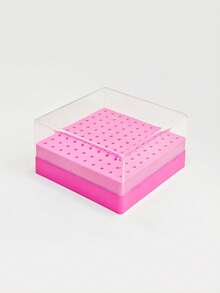 1pc New 100-Slot Beauty Nail Drill Bit Storage Box, Nail Drill Bit Display Stand & Organizer - Multicolor - View 15