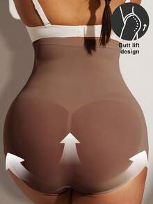 1pc Women's High Waist Seamless Shapewear, Strong Tummy Control And Butt Lifting, Plus Size