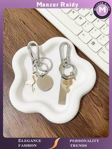 The Latest Stainless Steel Flamingo Keychain, Simple And Personalized Key Chain, Backpack Car Pendant, Festival Gift, Inspiring Gift Car Accessories Bag Charm Backpack For School - Multicolor - View 6
