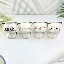 1 Piece, Ceramic Flower Pot Mini Cat Cartoon Cute Potted Plant Desktop Potted Cat Potted DIY Desk Decoration Children's School Gift