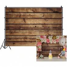 9x6ft Grunge Vintage Wooden Backdrop Photography - Non-Reflective Studio Prop With Customizable Options - 9x6ft - View 1