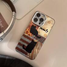 Creative Leopard Print Cat Phone Case For IPhone 15 IPhone 16 IPhone 16 Pro Max