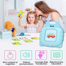 224 Words, Talking Flashcards For 1 2 3 4 Year Olds, Language Learning Toys, Pocket Speech Therapy Toys, Autism Toys, 31 Themed Montessori Toys,The Best Gift For Children For Halloween, Christmas, And New Year