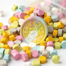 100pcs Colored Wax Beads, Cheap Pearlescent Bulk Nontoxic Vintage Seal Wax Beads Set,Back To School,School Supplies