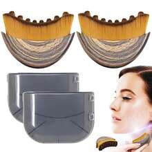 2pcs Lymphatic Drainage Massage Brush For Face And Body, Ergonomic Design To Contour Face And Jawline, Reduce Swelling And Fatigue - Multicolor - View 4