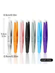 Random Color Eyebrow Tweezers, Precision Durable Stainless Steel Eyebrow Tweezers, Daily Beauty Essentials