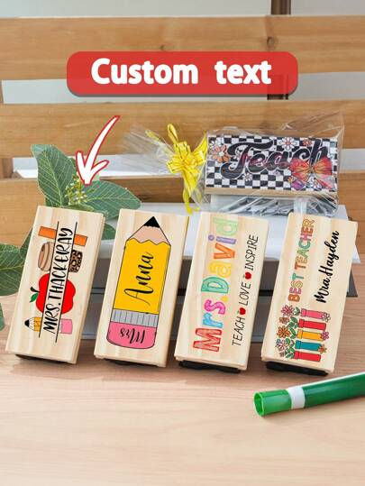 Customized Personalized Teacher Whiteboard Erasers, Customized Teacher Appreciation Gifts, Kindergarten Teacher Name Gifts, Customized Teacher Name Erasers, Personalized Whiteboard Chalk Erasers, Unique Back-To-School Office Decorations, Teacher Appreciation Gifts.