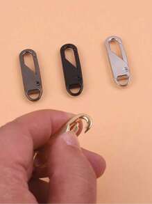 8pcs Metal Zipper Puller Instant Zipper Repair Kit, Suitable For Zippers Of Backpacks, Suitcases, Down Jackets, Boots, Etc Random Color