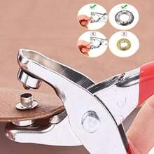 1003Pcs Grommet Tool Kit 1 4 Inch 6mm Inside Grommet Eyelet Pliers Kit With 1000 Metal Eyelets With Washers For Fabric Leather Belt Shoes Clothes Give Her A Gift - As Pic - View 3