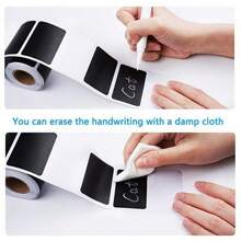 120 Pcs Detachable Black PVC Chalkboard Labels With White Chalk Marks - Color Coded For Easy Organization, Ideal For Classrooms And Offices, Classroom Organization | Chalk Marks | PVC Material