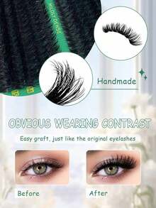 [Lowest Price In 30 Days]Hinarin Fluffy Lash Clusters 60D+80D+100D/60D+80D+100D+120D/40D+60D+80D/80D/200D Individual Eyelash Thick Cluster Eyelash Extensions D Curl Lashes Clusters 508Pcs/256Pcs/295Pcs/300Pcs/320Pcs/280Pcs/168Pcs/60Pcs Individual Lashes 9-18MM Wispy Cluster Lashes Random Delivery - D - Xem 2