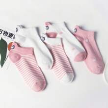 Sanrio 5Pairs For Hello Kitty Print Socks Women Socks - Soft, Breathable, Machine Washable, Perfect For Home And Daily Wear, Everyday Comfort|No Show Socks