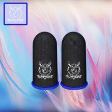 Premium Deer Design Gaming Finger Sleeve - Seamless Touchscreen Gloves, Sweat-Wicking & Breathable Thumb Sleeves, Made Of Carbon Fiber Material, Comfortable & Precise Grip Enhancement, Suitable For Gamers, Compatible With All Smartphone Games