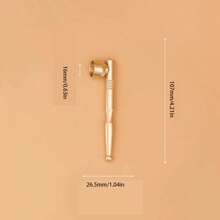 1 Stück reine Messing Doppel-Zweck Lang & Kurz Klassischer Stil Rauchpfeife mit Filter, tragbarer Handzigarettenhalter, perfekte Geschenkidee