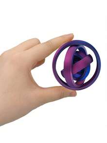 1 件 3D 打印全向陀螺仪、螺旋多边形推力玩具、行星环减压玩具