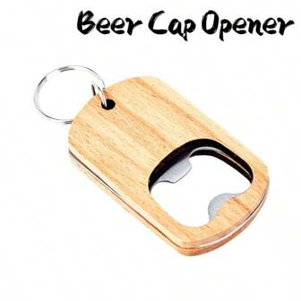 1 pieza Abridor de botellas de cerveza portátil, llavero creativo miniatura