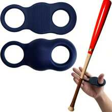 2 Peças Protetor de Dedo de Beisebol, Protetor de Polegar de Silicone para Treinamento de Rebatida, Suporte para Dedo Respirável Antiderrapante para Arremesso e Rebatida, Preto, Equipamento de Treinamento de Beisebol
