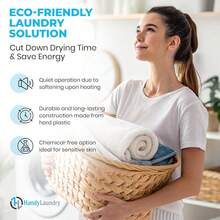 New  Reusable Laundry Dryer Bs - A Natural Alternative To Fabric Softener, Reduce Drying Time And Save On Energy, Soft Fluffy Clos, Fewer Wrinkl, Ls Static Cling (Pack Of 6) - Light Blue - 6-pack - View 3