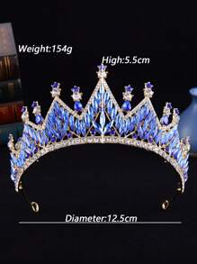1 Peça Coroa Elegante e Cintilante, Adequada Para Adolescentes e Mulheres, Para Usar em Festas e Decoração