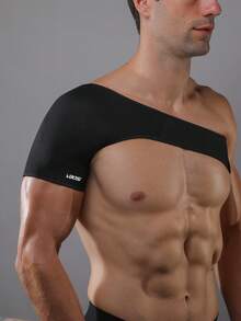 VBOSI 1 Piece Adjustable Shoulder Support Brace – Compression Sleeve For Rotator Cuff For Men & Women Gym Gym Accessories - Black - View 2