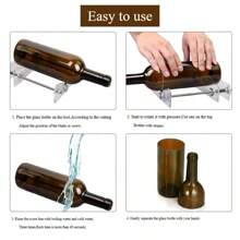 1 Set Bottle Glass DIY Tool Kit, Acrylic Roller Glass Bottle DIY Tools, Household Wine Bottle DIY Handcraft Tools